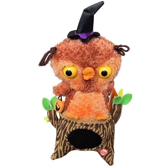 Hallmark Who’s Watching Me Singing Owl Light Sound Moving Motion Decor 2013 New - Picture 1 of 10